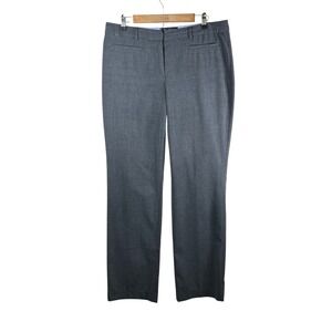 Lands End Fit 2 Trouser Boot Cut Mid Rise‎ Women Size 12 Gray Dress Pants Y2K